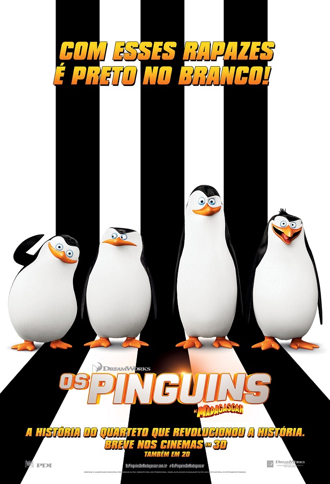 portal fama os pinguins de madagascar fox filme poster