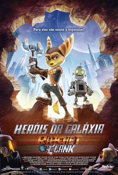 Heróis da Galáxia Ratchet e Clank poster portal fama 050516