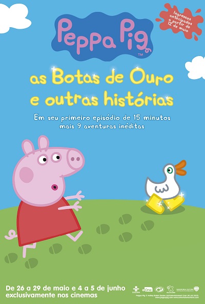PEPPA PIG AS BOTAS DE OURO E OUTRAS HISTÓRIAS poster portal fama 260516