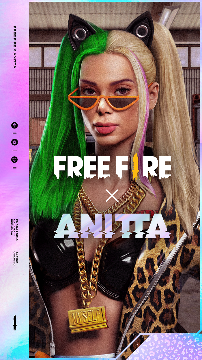 Anitta será personagem de Free Fire e terá música exclusiva dentro